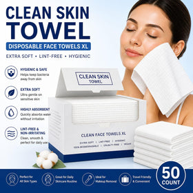 Clean Skin Towel close-up texture showing soft viscose and strength
