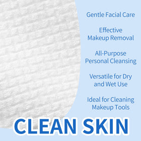 Clean Skin Towel 50 versus 100 towels comparison showing value pack option