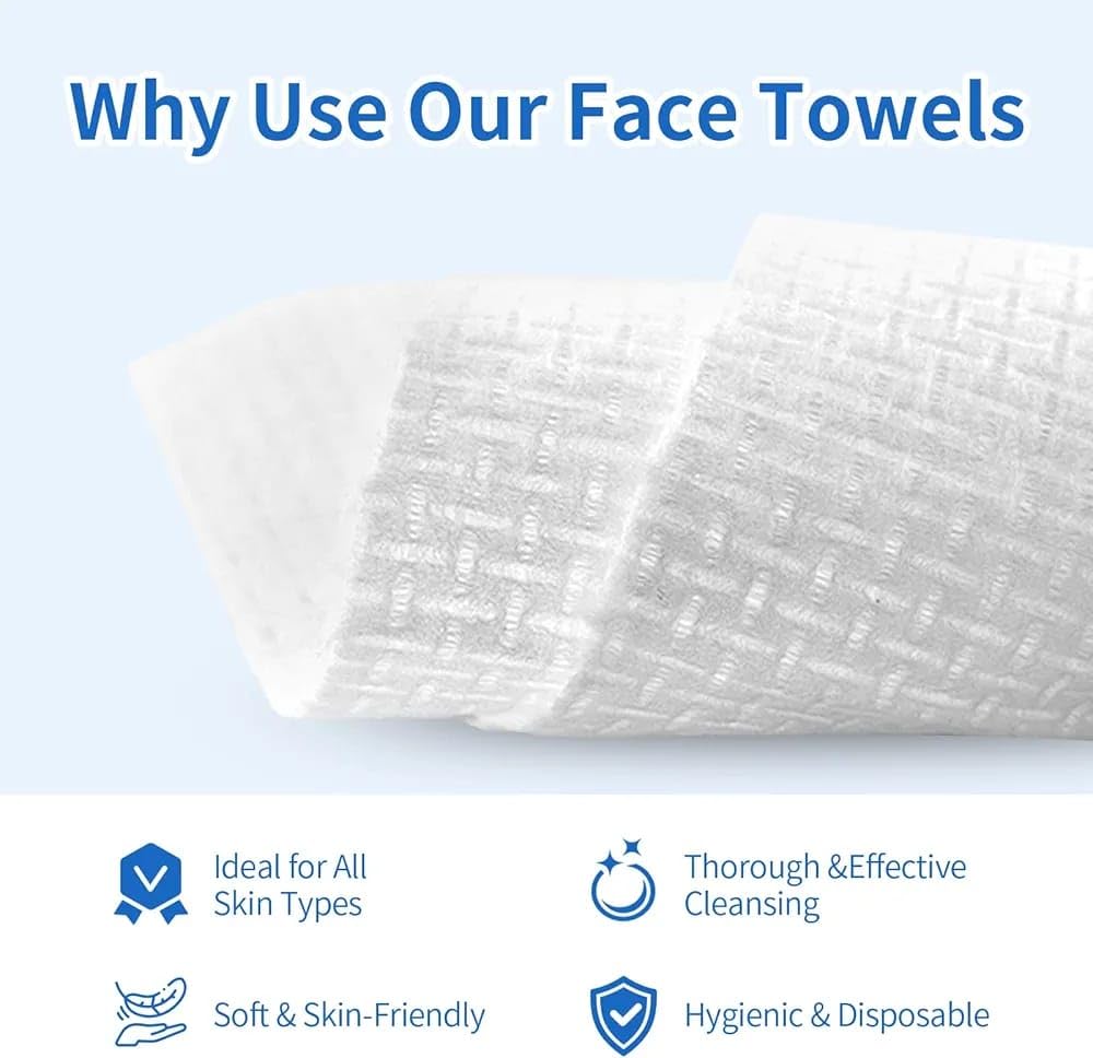 Clean Skin Towel single towel flat display highlighting full-face coverage