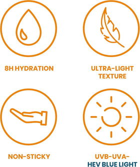 Generic Clean Solaire label close-up showing ingredients and sebum-regulating benefit