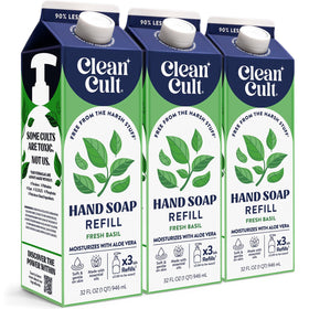 Cleancult front packaging showing eco-friendly paper carton and product benefit