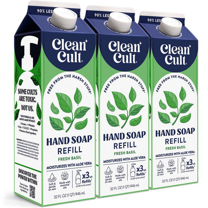 Cleancult front packaging showing eco-friendly paper carton and product benefit