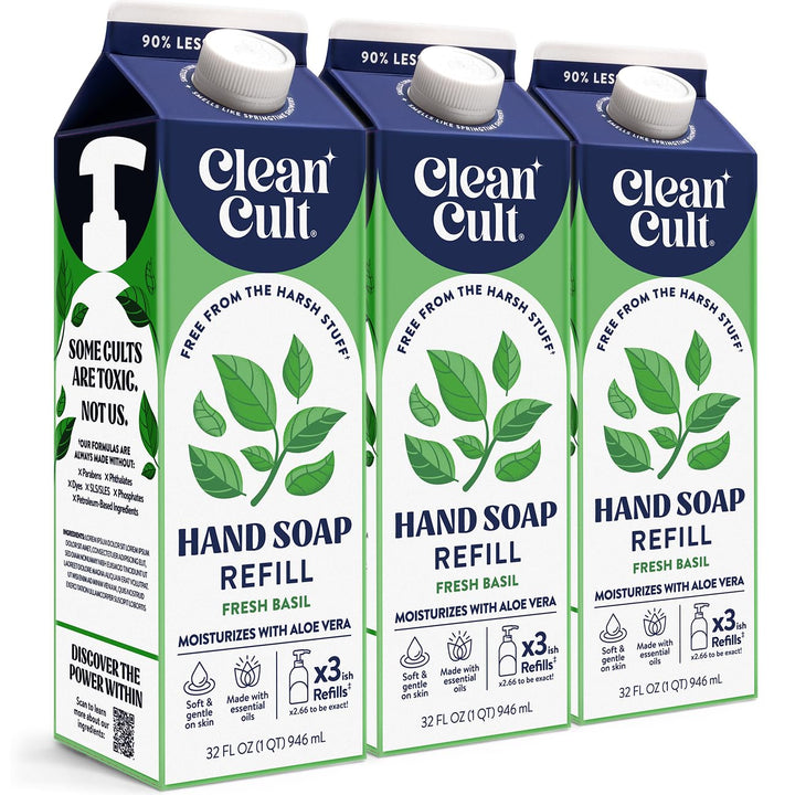 Cleancult front packaging showing eco-friendly paper carton and product benefit