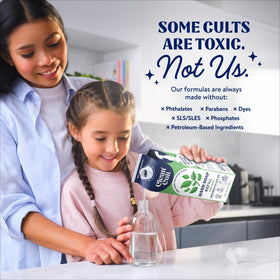 Cleancult ingredient label panel showing aloe vera and essential oils