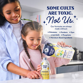 Cleancult paper carton with inner liner illustrating reduced plastic waste