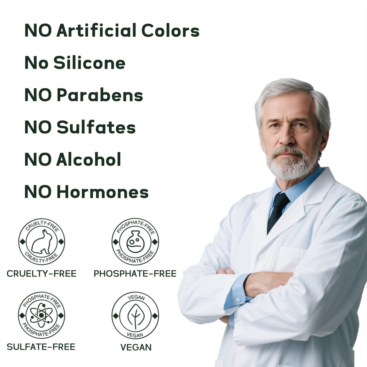 CLEANFULL before-and-after ends on color-treated hair, illustrates reduced frizz and improved smoothness