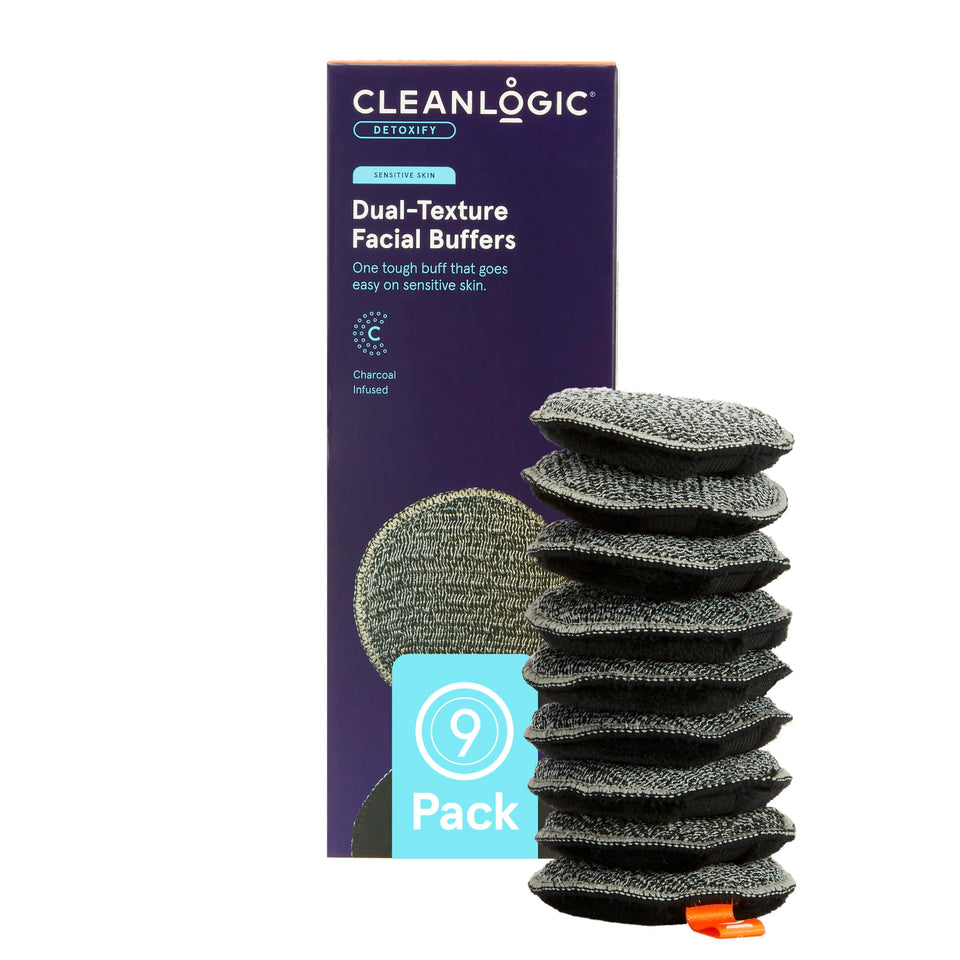 Cleanlogic front packaging showing 9-count pads and benefits