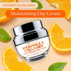 Clear Beauty moisturizer next to serum and sunscreen, easy layering benefit