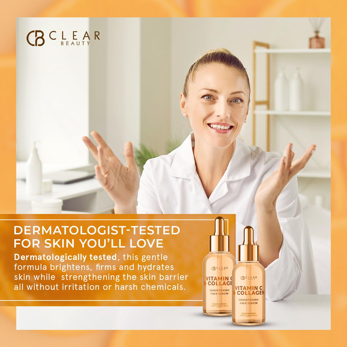 Clear Beauty label view showing ingredients and clean-beauty claims