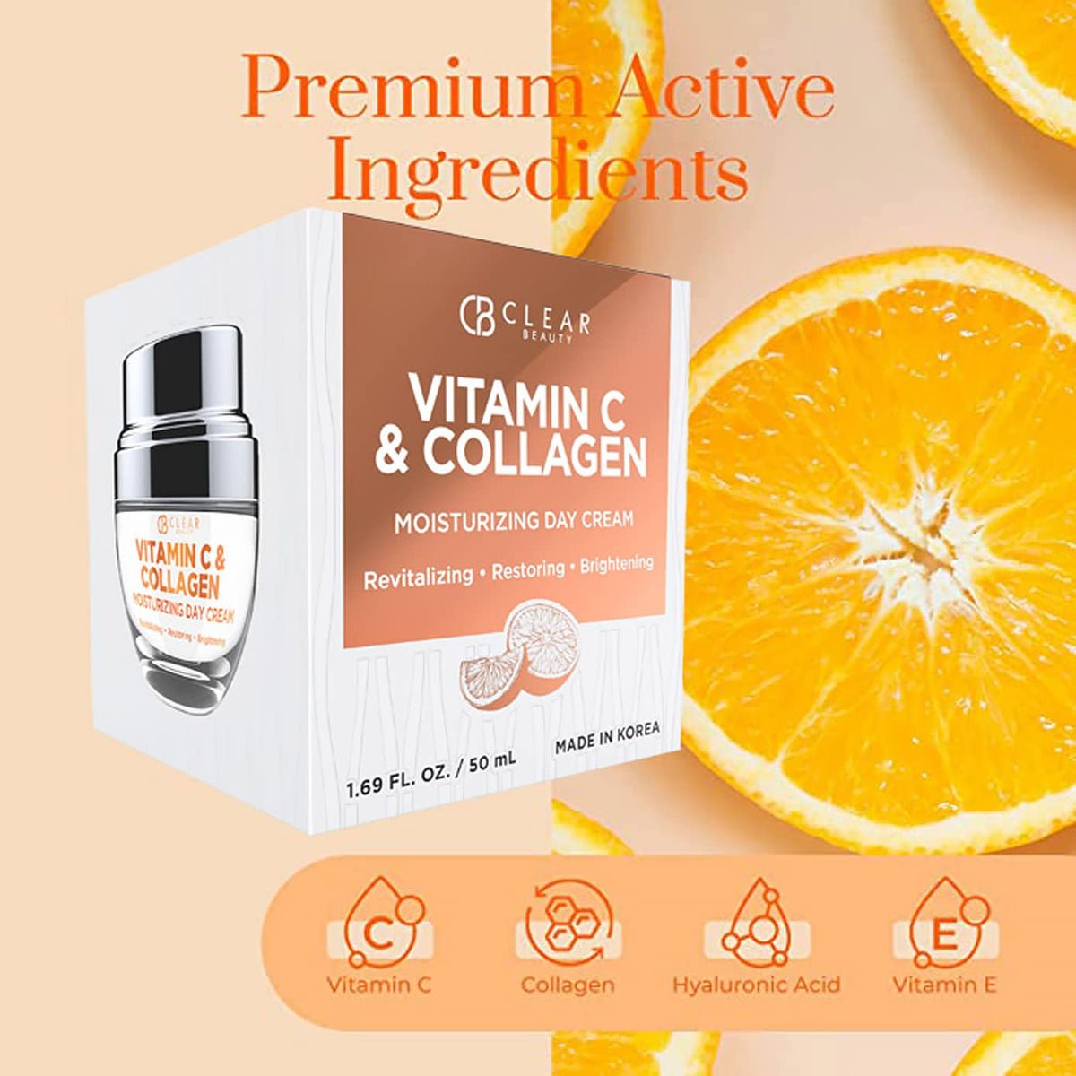 Clear Beauty dispensing cream from pump, controlled application benefit