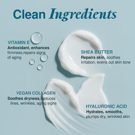 Clear Visage serum applied on skin demonstrating smoothing and absorption