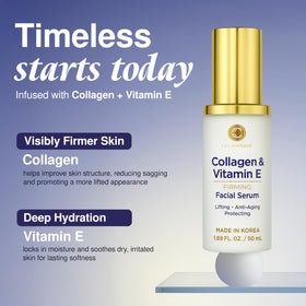 Clear Visage close-up of serum drop showing lightweight texture and fast absorption benefit