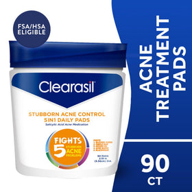 Clearasil close-up textured pad surface showing exfoliating texture