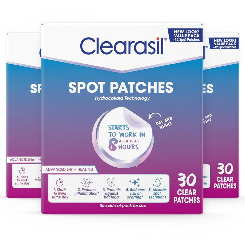 Clearasil front packaging showing value pack and quick benefit