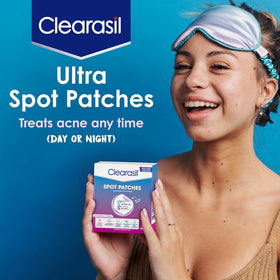 Clearasil close-up of hydrocolloid patch texture for absorption
