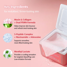 ClearDea pad being stretched on hand to show elasticity and secure fit