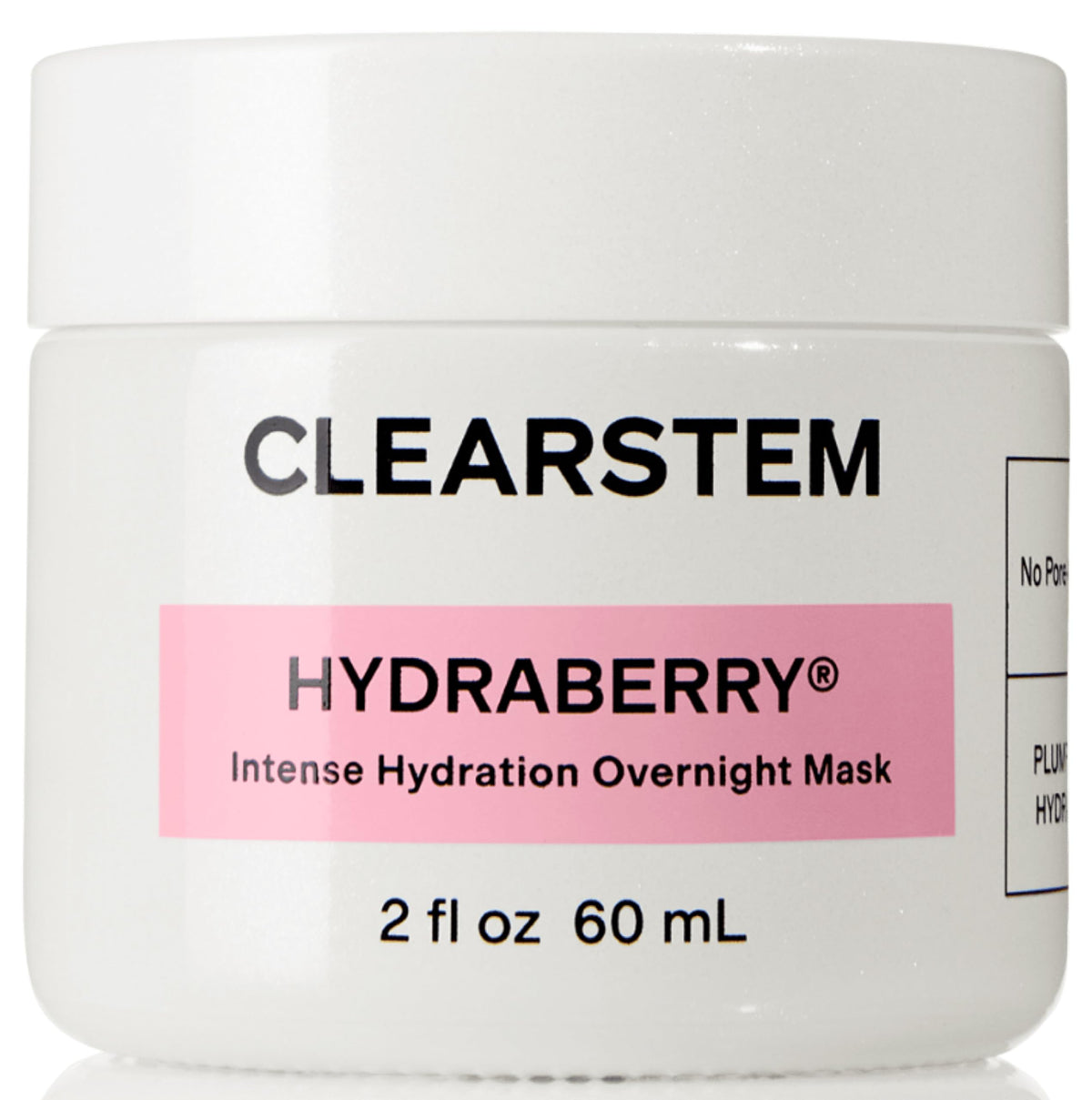 CLEARSTEM jar front view showing elegant packaging and hydration benefit