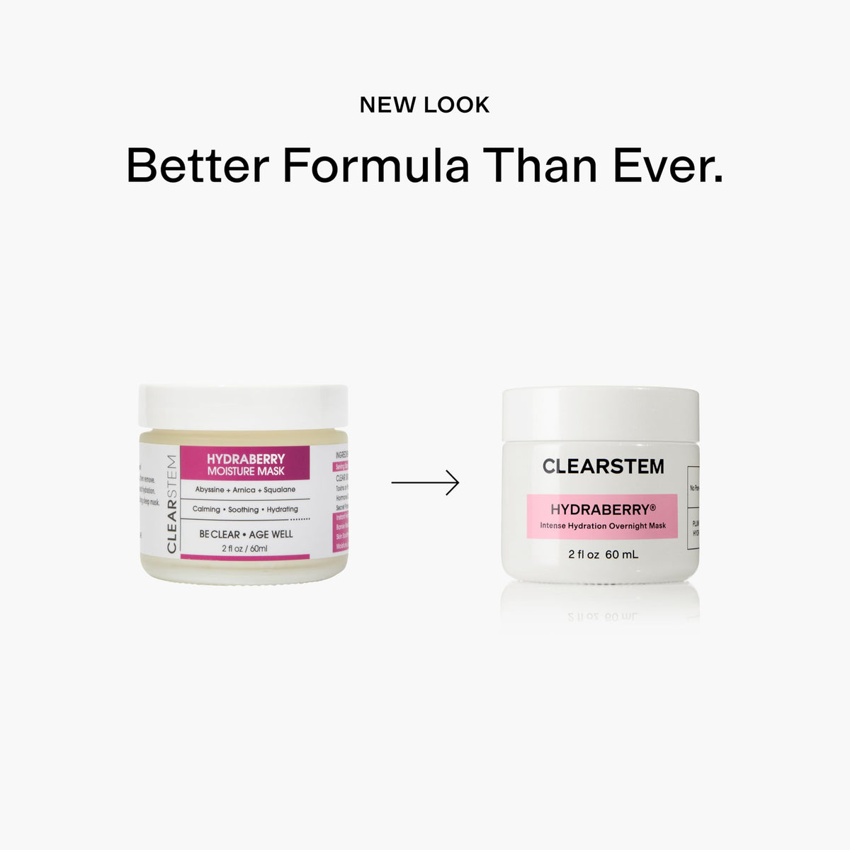 CLEARSTEM label close-up revealing ingredient highlights and usage