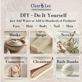 ClearLee mixed clay mask in bowl ready to apply for gentle detox