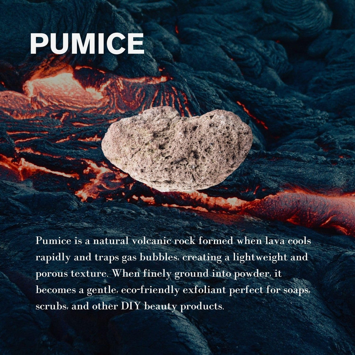 ClearLee pumice portioned on spoon to show dosage control benefit