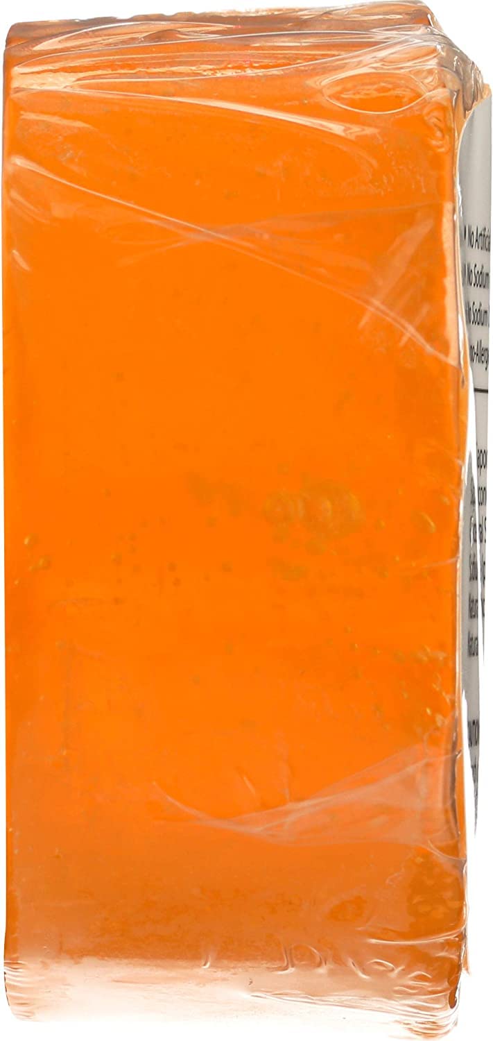 Clearly Natural honeysuckle bar in soap dish demonstrating easy rinsing benefit