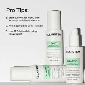 CLEARSTEM application on nose showing targeted blackhead treatment benefit