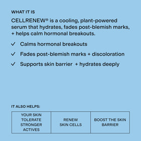 CLEARSTEM close-up of serum texture highlighting smooth hydrating benefit