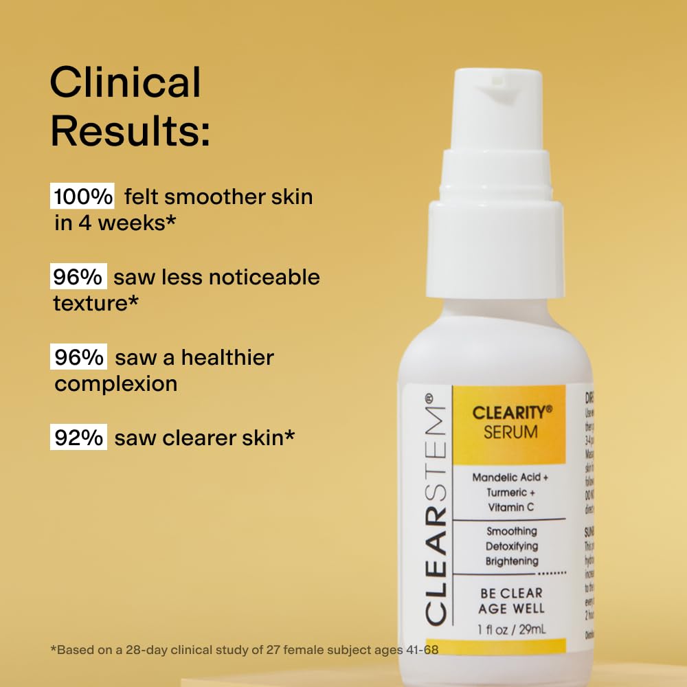 CLEARSTEM application on facial skin demonstrating pore-clearing action