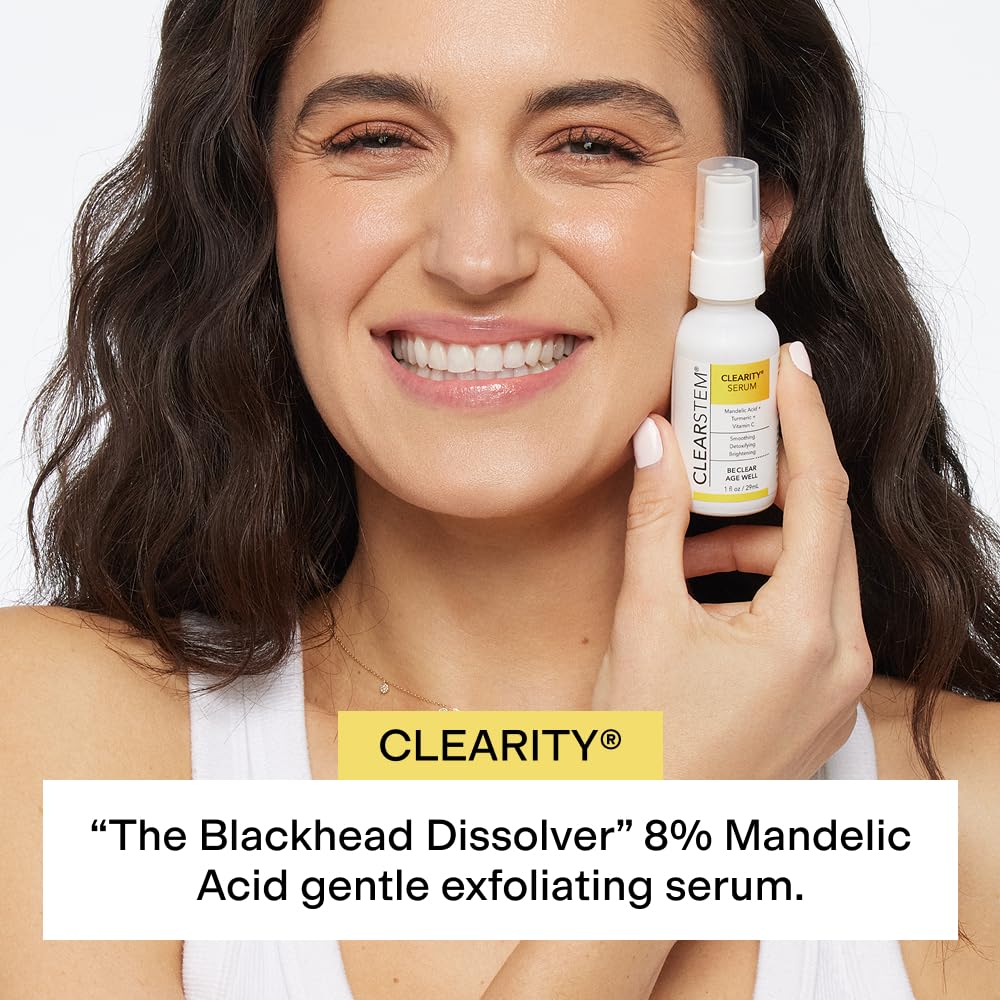CLEARSTEM serum texture closeup showing lightweight absorption benefit