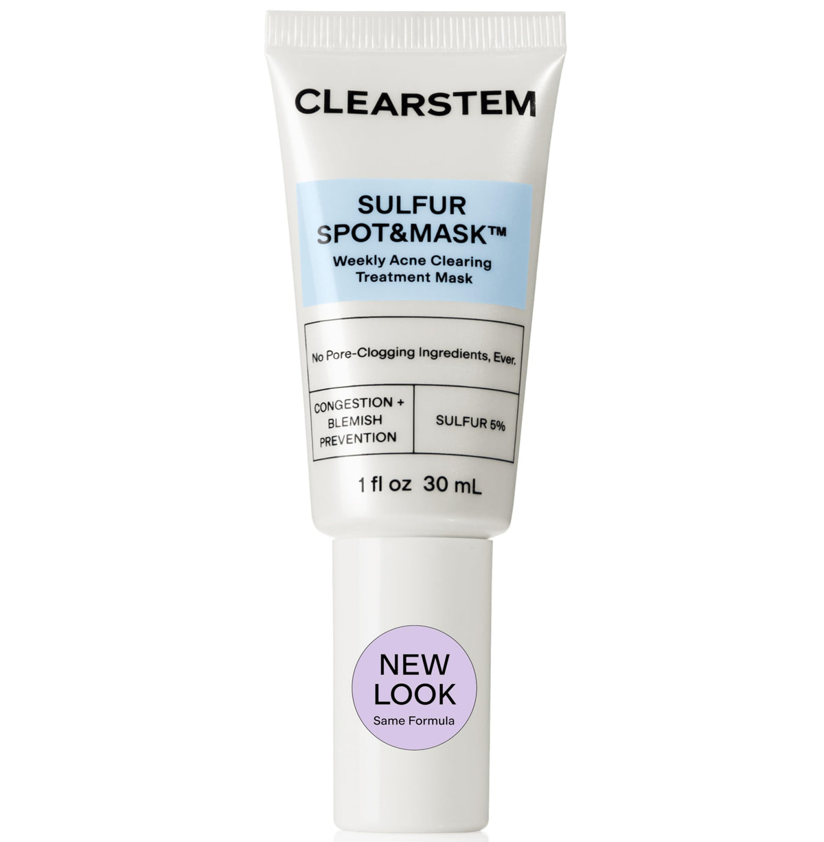 CLEARSTEM front packaging showing product benefits and branding for clear skin