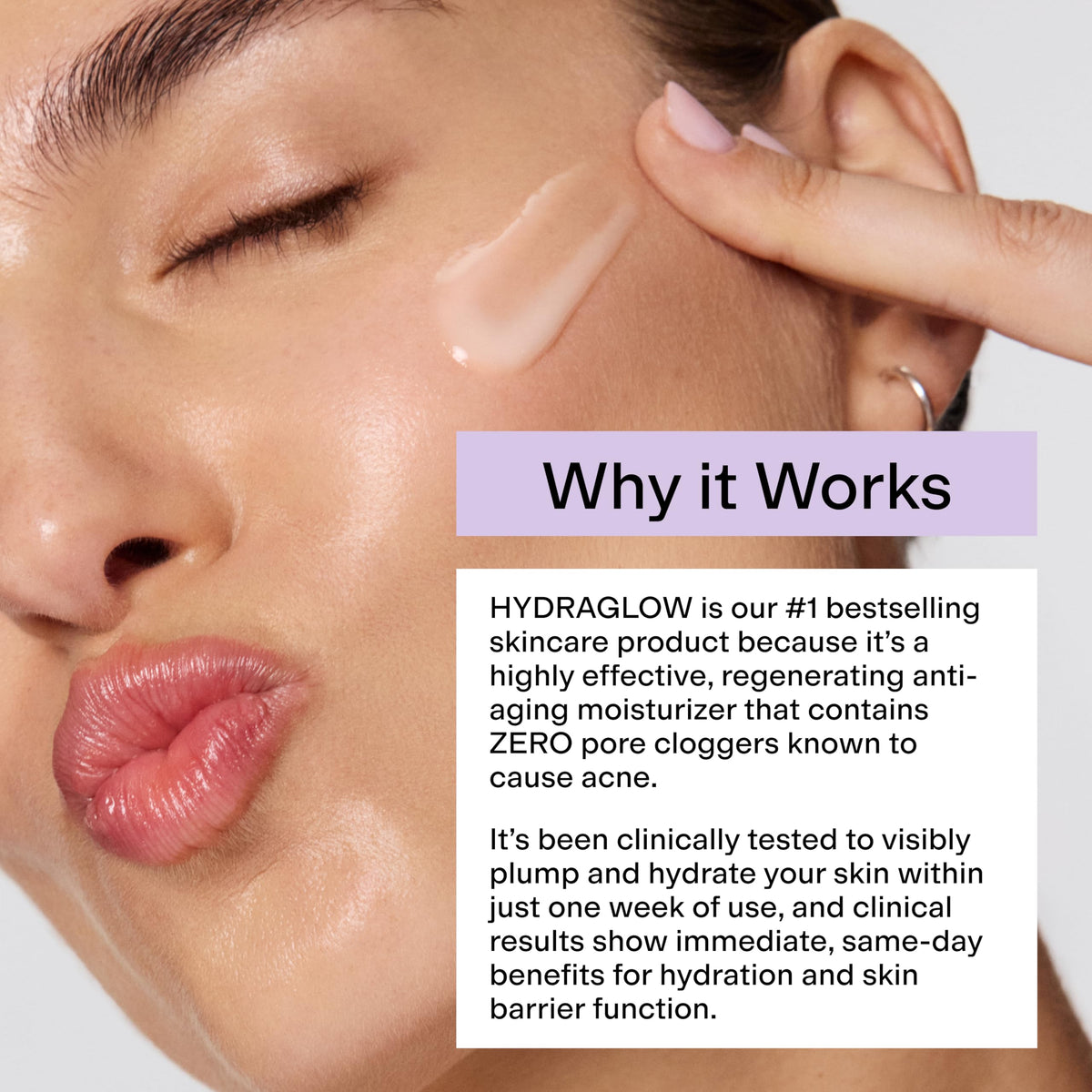 CLEARSTEM ingredients display with bakuchiol and squalane emphasizing gentle anti-aging benefit