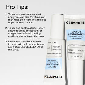 CLEARSTEM glycolic serum pipette demonstrating gentle exfoliation benefit