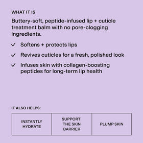 CLEARSTEM balm applied to lips for instant hydration and glossy finish