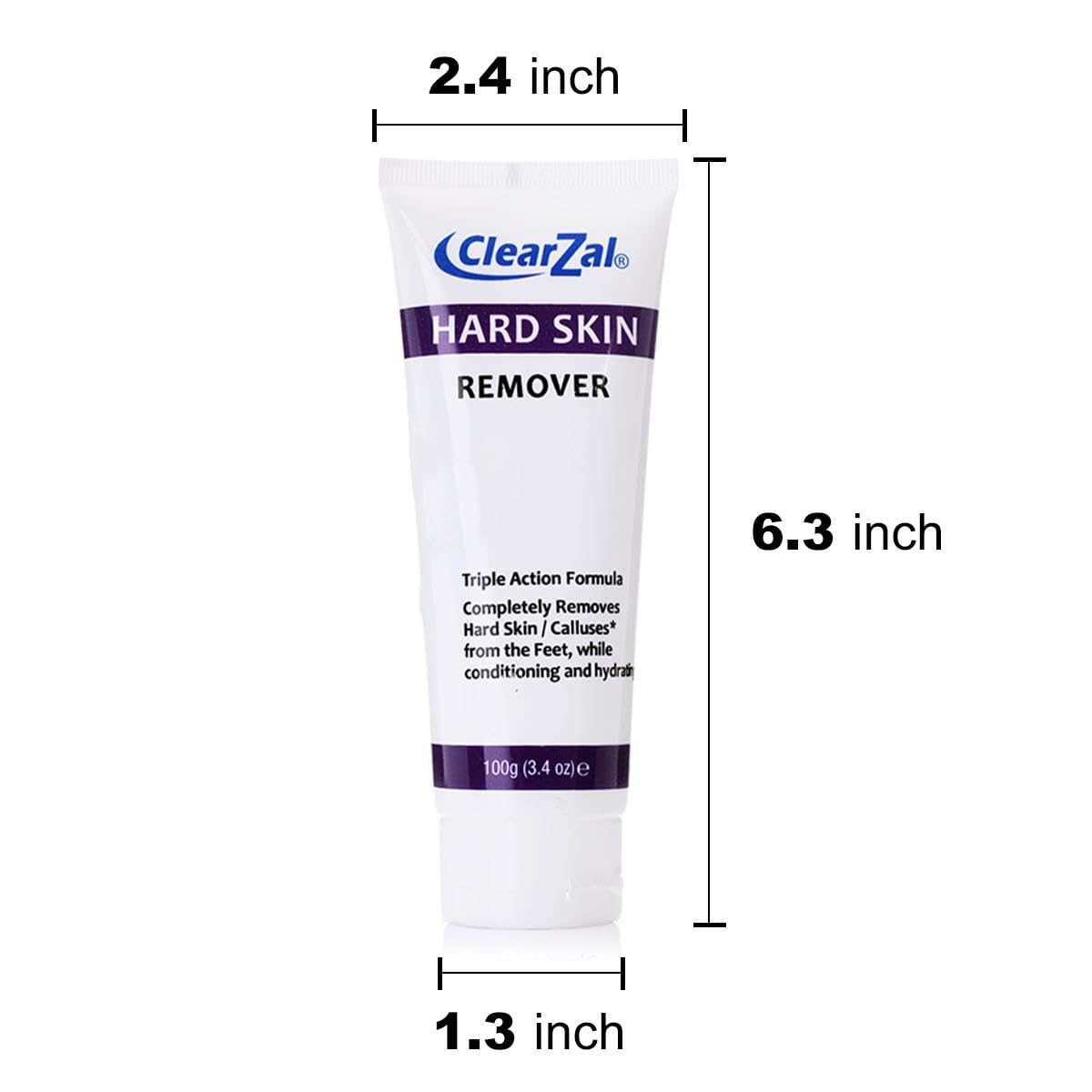 Clearzal on bathroom shelf near towel illustrating daily foot care routine