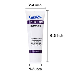 Clearzal on bathroom shelf near towel illustrating daily foot care routine