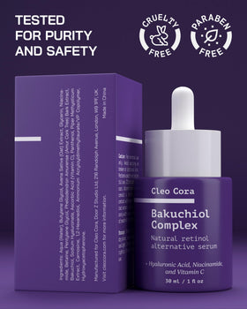 Cleo Cora applying serum under eye to reduce fine lines and hydrate