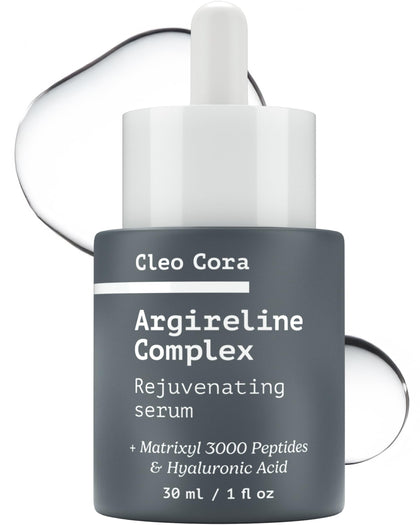 Cleo Cora bottle front view showing clean design and peptide benefits