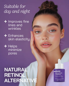 Cleo Cora dropper dispensing clear serum for easy, controlled application