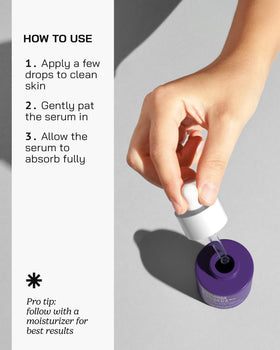 Cleo Cora bottle in hand to show product size and travel-friendly scale