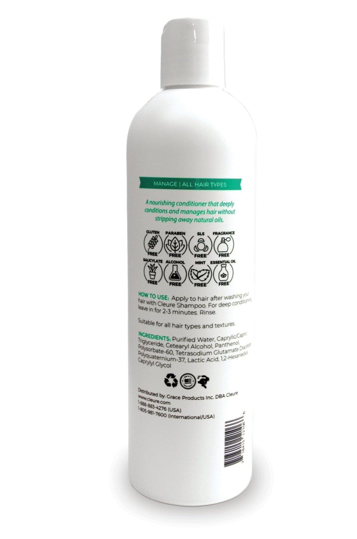 Cleure bottle on bathroom counter conveying everyday gentle-care benefit