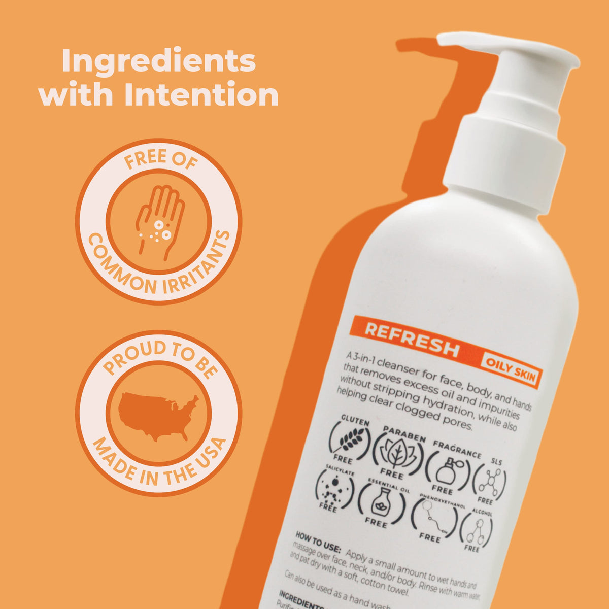 Cleure close-up label highlighting hypoallergenic and fragrance-free benefits