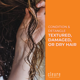 Cleure ingredient label close-up highlighting hypoallergenic and fragrance-free formula