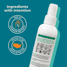 Cleure product on a bathroom counter in a lifestyle setting promoting gentle daily use