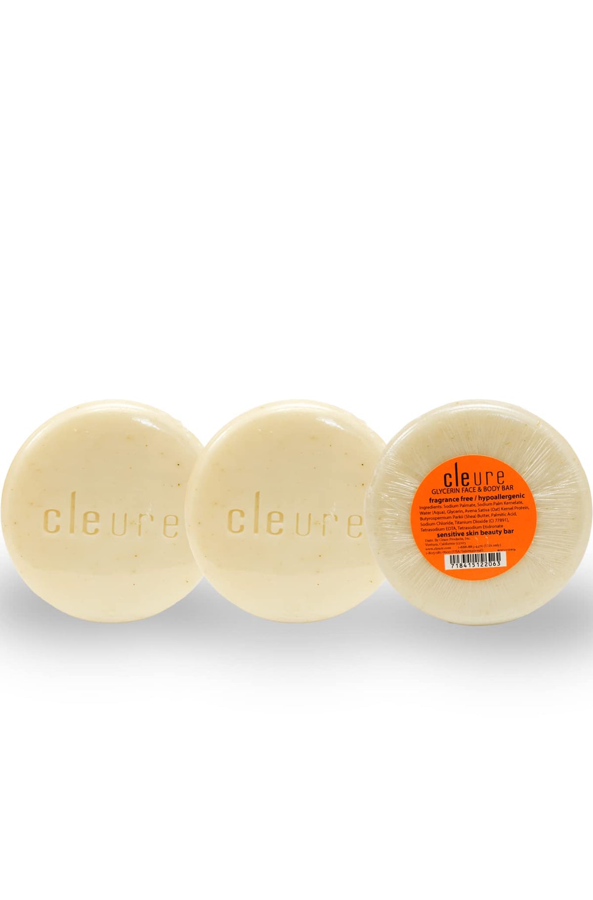 Cleure bar on bathroom shelf in lifestyle setting promoting simple care