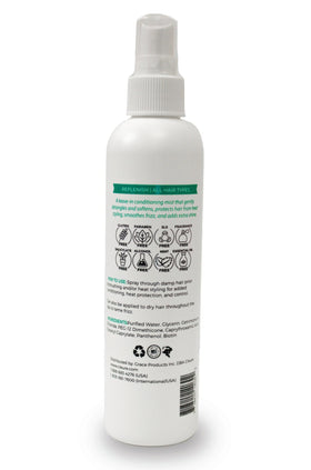 Cleure spray nozzle close-up demonstrating fine mist delivery for even application