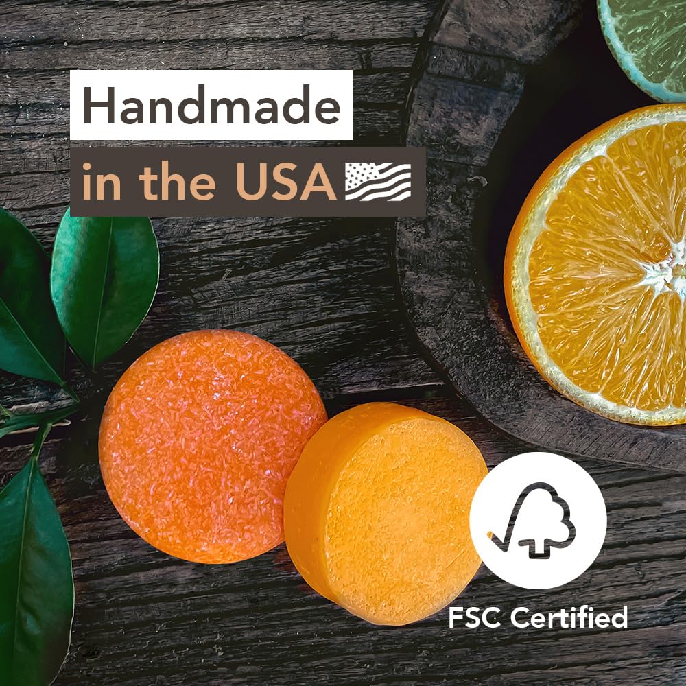 Clever Yoga shampoo bar lathered in hand showing easy foaming and gentle cleanse benefit