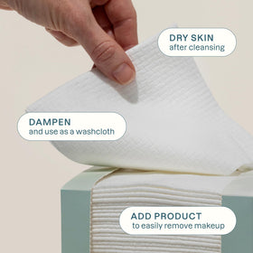 Cliganic close-up of viscose texture highlighting soft, lint-free absorbency