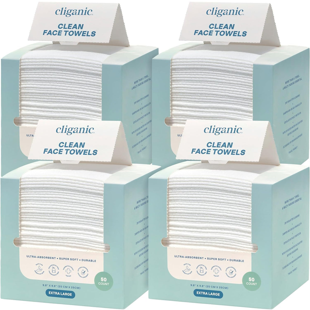Cliganic front packaging showing bulk 200-count and benefits