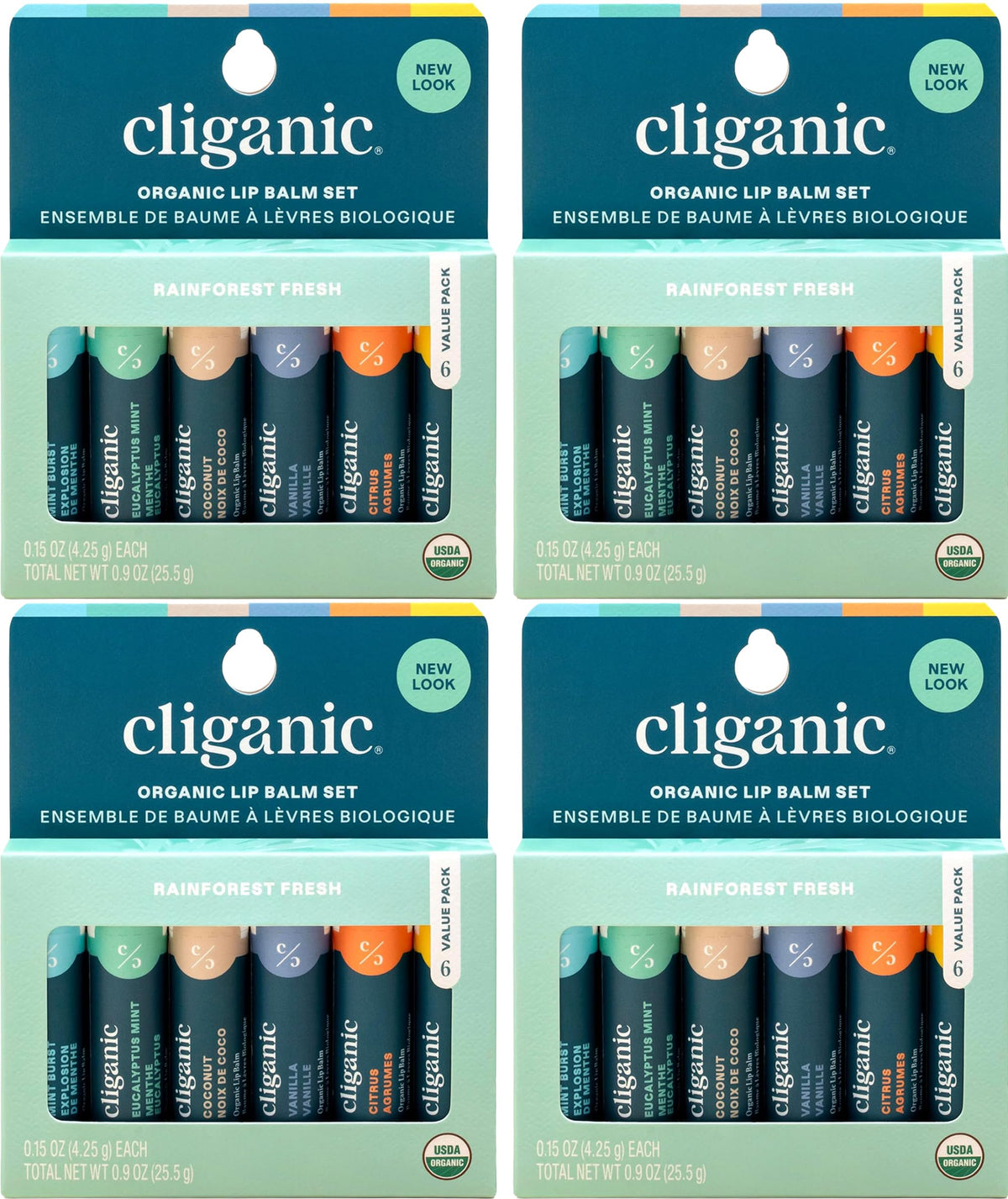 Cliganic front packaging showing full 24-tube value pack and convenience