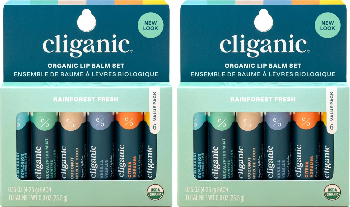 Cliganic front packaging showing full two-pack set and clear product view for gifting